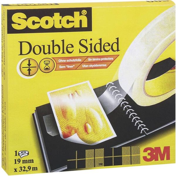 3m scotch dubbelzijdig montage tape 19 mm x 5 m transparante
