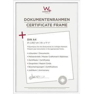 walther+ design KV130W Wissellijst Papierformaat: DIN A4 Wit