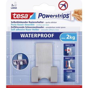 tesa POWERSTRIPS® Waterproof scheermeshouder Metaal Inhoud: 1 stuk(s)