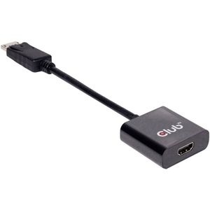 club3D CAC-2070 DisplayPort Adapter [1x DisplayPort stekker - 1x HDMI-bus] Zwart