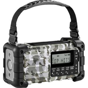 Sangean MMR-99 DAB+ Artic Camo Notfall/Kurbel/Solar Radio (DAB+, FM, Bluetooth), Radio, Veelkleurig