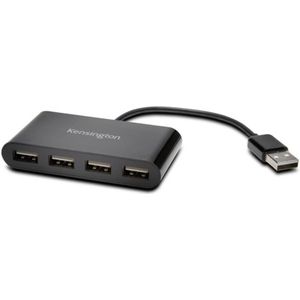 Kensington HUB USB 2.0 4-Port USB 2.0-hub 4 poorten Zwart