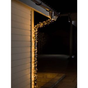 Konstsmide 3610-800 Micro-lichtketting Buiten Energielabel: G (A - G) werkt op het lichtnet Aantal lampen 40 LED Barnsteen Verlichte lengte: 6.24 m