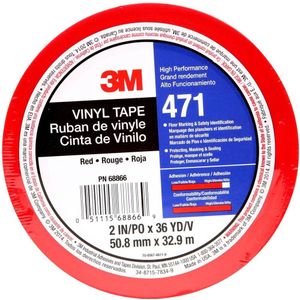 3M 471R50IW PVC-plakband Rood (l x b) 33 m x 50 mm 1 stuk(s)