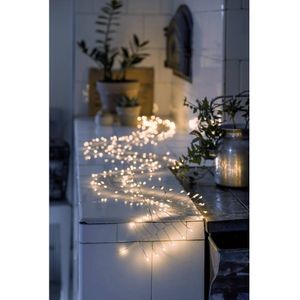 Konstsmide 6339-890 Micro-lichtketting Binnen Energielabel: E (A - G) werkt op het lichtnet Aantal lampen 200 LED Barnsteen Verlichte lengte: 2 m