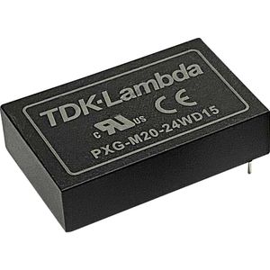 TDK PXG-M20-24WS24 DC/DC-converter 5 V/DC 12 V/DC 0.833 A 20 W Aantal uitgangen: 1 x Inhoud 1 stuk(s)