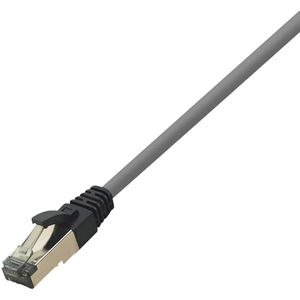 LogiLink CQ8032S RJ45 Netwerkkabel, patchkabel CAT 8.1 S/FTP 1.00 m Lichtgrijs Halogeenvrij 1 stuk(s)