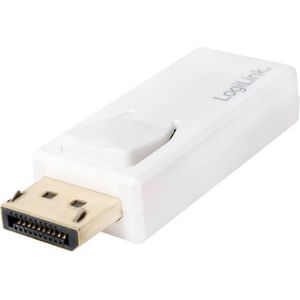LogiLink CV0100 DisplayPort / HDMI Adapter [1x DisplayPort stekker - 1x HDMI-bus] Wit