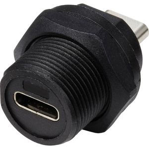 TRU COMPONENTS TC-E10T-FT3-PRF TC-13543608 USB-C 3.0-bus naar bus IP67 (schroefdraad) 1 stuk(s)