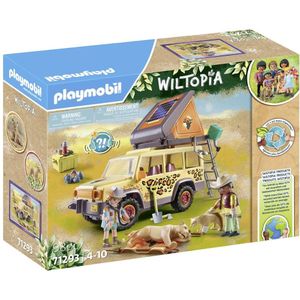 PLAYMOBIL Wiltopia Met de terreinwagen bij de leeuwen - 71293