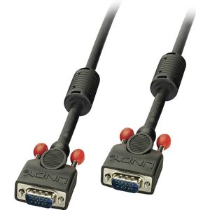 LINDY 36377 VGA-kabel VGA Aansluitkabel VGA-stekker 15-polig, VGA-stekker 15-polig 10.00 m Zwart