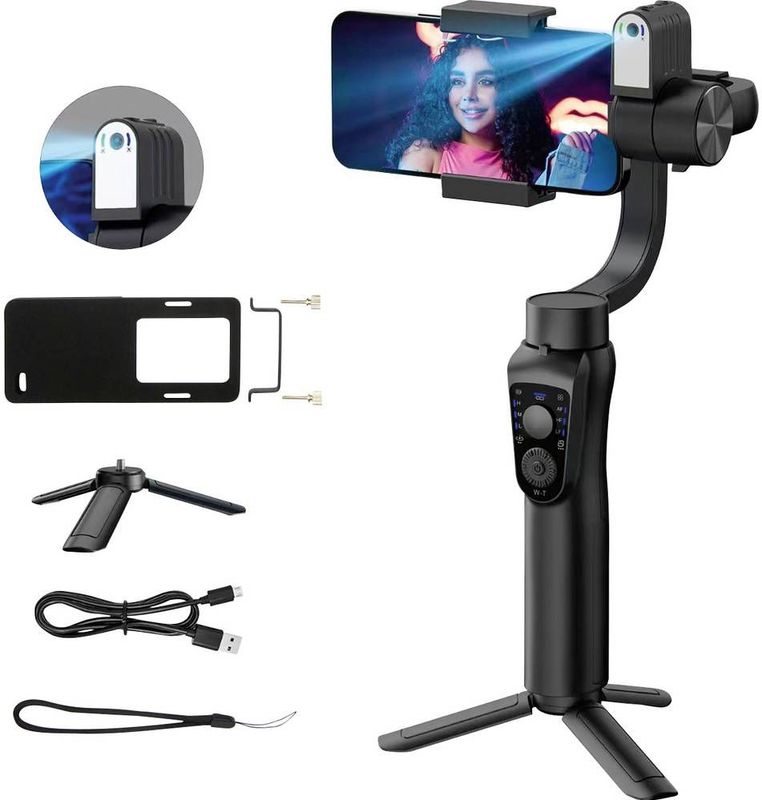 GoXtreme - GX4 Dual Gimbal - Stabilisatie - Voor Smartphone en Actioncam