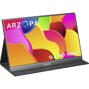 Arzopa S1 Table LCD-monitor Energielabel: A (A - G) 39.6 cm (15.6 inch) 1920 x 1080 Pixel 16:9 25 ms HDMI, USB-C, USB-A host IPS LCD