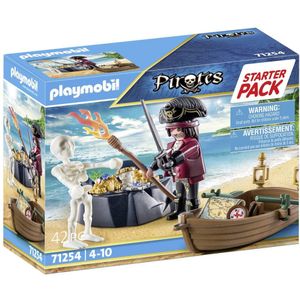 PLAYMOBIL Starterpack Piraat met roeiboot - 71254