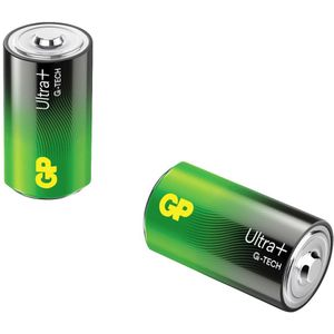 GP Batteries Ultra Plus D batterij (mono) Alkaline 1.5 V 2 stuk(s)