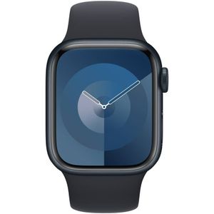 Apple Watch Series 9 GPS 41 mm Aluminium kast Sportband Midnight S/M