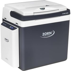 ZORN Cooler Z 26 LNP 7,8 Ah Koelbox en verwarmingsbox Energielabel: D (A - G) Thermo-elektrisch 12 V, 230 V DC/AC Zwart/wit 25 l Koelfunctie: delta T: Tot 20
