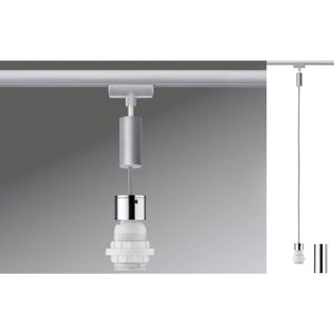 Paulmann Basic Pendel 230V-railsysteem lamp Universeel E27 20 W LED Chroom, Chroom (mat)