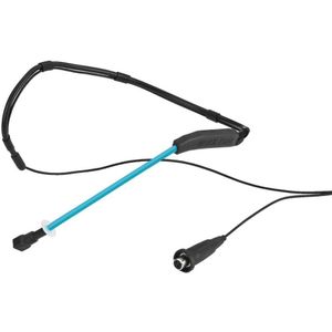 Monacor HSE-200WP/BL - Spraakmicrofoon - Headset - Kabelgebonden - Mini-XLR