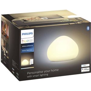 Philips Hue Wellner Tafellamp - Warm Tot Koelwit Licht - E27 - Wit - 8,5W - Bluetooth