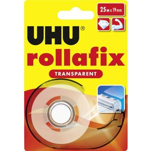 UHU rollafix 36965 Plakband Transparant (l x b) 25 m x 19 mm 1 stuk(s)
