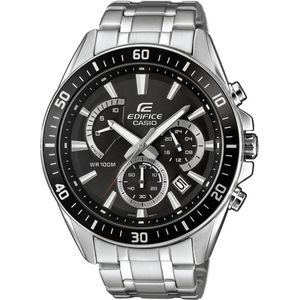 Casio EFR-552D-1AVUEF Horloge Chronograaf (l x b x h) 53 x 47 x 12.3 mm Zilver Materiaal (behuizing): RVS Materiaal (armband): RVS