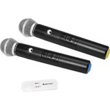 Omnitronic UWM-2HH USB Draadloze microfoonset Hand Zendmethode:Draadloos Schakelaar USB Draadloos