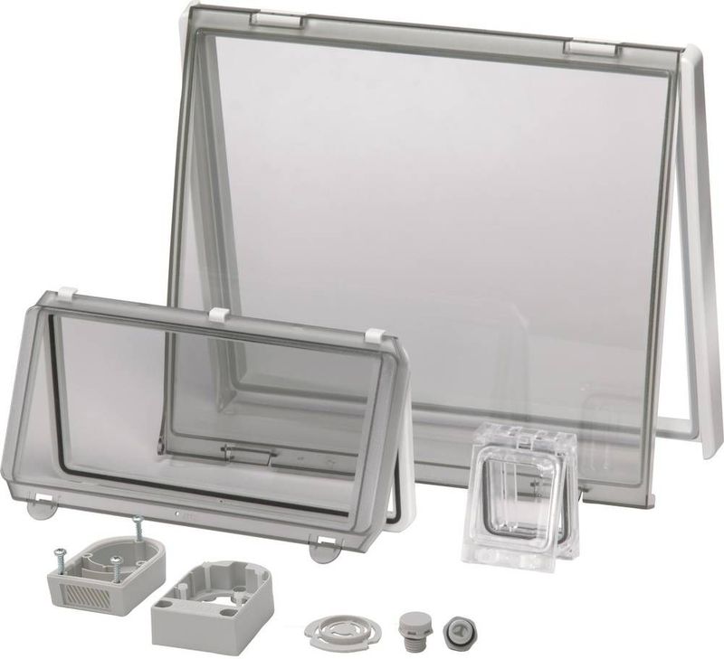Fibox L 24 II Zichtvenster Deksel transparant, Met scharnier (l x b) 248 mm x 218 mm Polycarbonaat Helder 1 stuk(s)