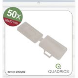 Quadrios 23CA252 23CA252 Kabelmarkeringdrager Montagemethode: Kabelbinder Markeringsvlak: 18 x 30 mm Transparant Aantal markeringen: 50 50 stuk(s)