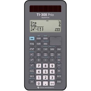 Texas Instruments TI-30X Prio MathPrint™ Schoolrekenmachine Zwart Aantal displayposities: 64 werkt op batterijen, werkt op zonne-energie