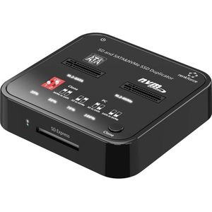 Renkforce RF-TPCD-350 Harde schijf-kopieerstation M.2 PCIe NVMe, M.2 SATA, SD, SDHC, SDXC