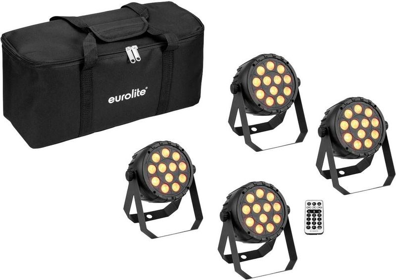 Eurolite 42110204 Set 4x LED PARty Spot Silent RG PAR LED-schijnwerper
