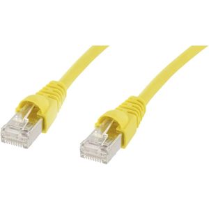 Telegärtner L00000A0085 RJ45 Netwerkkabel, patchkabel CAT 6A S/FTP 1.00 m Geel Vlambestendig, Snagless, Vlambestendig, Halogeenvrij, UL gecertificeerd 1 stuk(s)