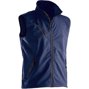 Jobman J7502-dunkelblau-L Softshell vest Softshell Jacket Light Maat: L Donkerblauw