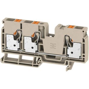 Weidmüller 2490520000 Doorgangsklem 10 mm Spanveer Beige 25 stuk(s)