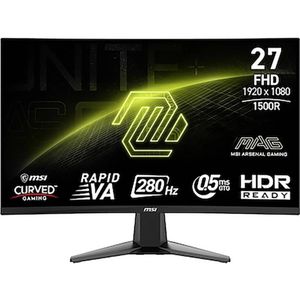MSI - MAG 276CXFDE - Gaming-Monitor - Zwart - FullHD - 27 Inch - Rapid VA - Curved - 280Hz
