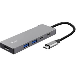 Trust Dalyx USB-combi-hub Grijs