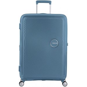 American Tourister Soundbox Spinner 77 Expandable Stone Blue