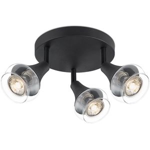 Home sweet home LED opbouwspot Vaya rond 3L - zwart