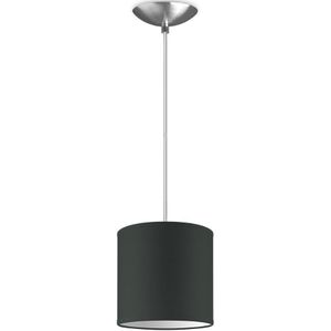 Moderne hanglamp Bling - antraciet - verlichtingspendel Basic inclusief lampenkap 16/16/15cm - pendel lengte 100 cm - geschikt voor E27 LED lamp - Pendellamp geschikt voor woonkamer, slaapkamer, keuken