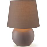 Home Sweet Home - Moderne Tafellamp Isla - Bruin - 16/16/23cm - Bedlampje
