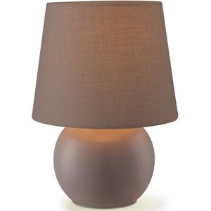 Home sweet home tafellamp Isla ↕ 22 cm - bruin