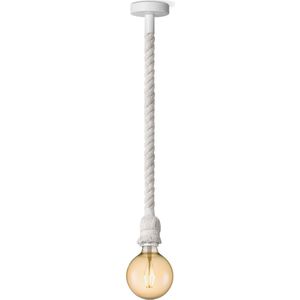 Home sweet home hanglamp Leonardo wit Globe g125 - amber