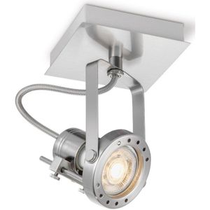 Home sweet home LED opbouwspot Robo 11,5 cm - mat staal