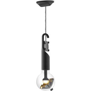 Move Me hanglamp Twist - zwart / Umbrella 3W - zwart goud