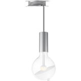 Move Me hanglamp Pulley - grijs / Sphere 5,5W - wit