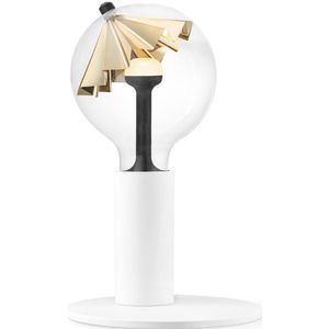 Move Me tafellamp Side - wit / Umbrella 5,5W - goud