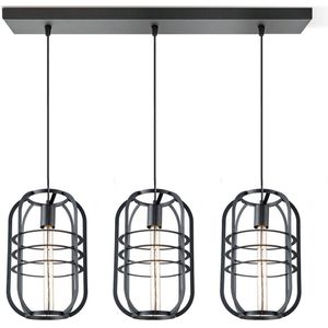 Home sweet home hanglamp Nero 3 lichts - zwart