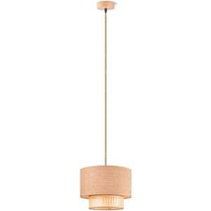 Home sweet home hanglamp Cane weave - linnen naturel