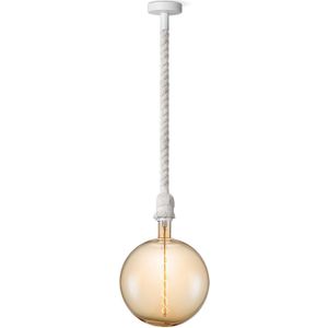 Home sweet home hanglamp Leonardo wit Spiral g260 - amber